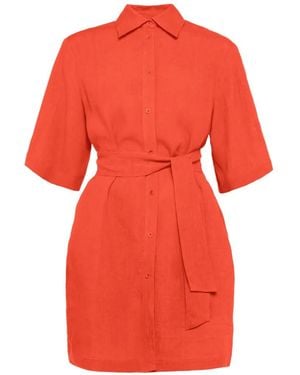 Eres Séducteur Shirt Dress - Red