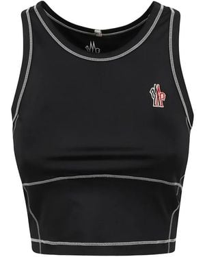 Moncler Débardeur À Coutures Contrastantes - Black