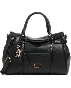 Liu Jo Logo-Plaque Tote Bag - Black