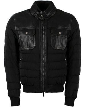 Moorer Trevor Bomber Jacket - Black