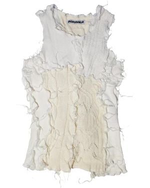 Borbala Crew-Neck Top - White