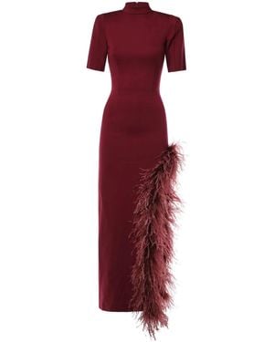 The Archivia Robe Soul Ruby À Coupe Longue - Rouge