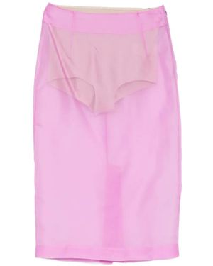 Patrizia Pepe Organza Skirt - Pink