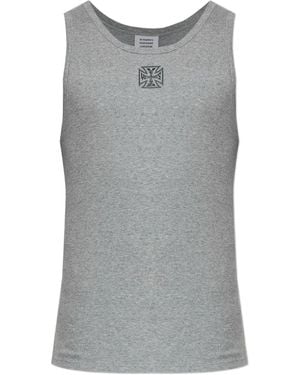 Vetements Logo-Detail Tank Top in Blue for Men | Lyst UK