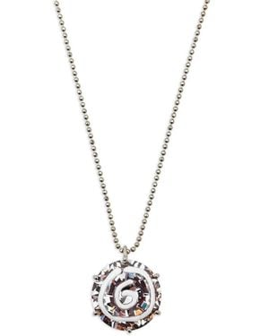 MM6 by Maison Margiela Collier En Chaîne À Pendentif En Cristal - Metallic