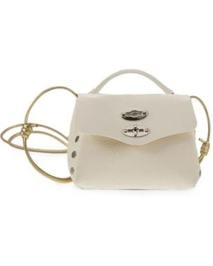 Zanellato Postina Grained Leather Tote Bag - White