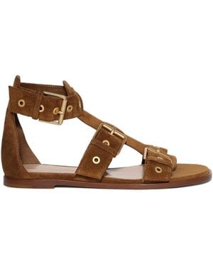 Gianvito Rossi Sandalen mit Schnallen - Braun