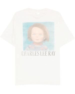 Le Mont St Michel Camiseta Con Estampado Gráfico - Blanco