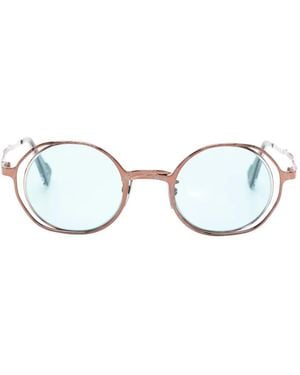 Kuboraum Maske H11 Round-Frame Sunglasses - White