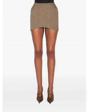 Mugler Gonna Con Dettaglio Corsetto - Neutro