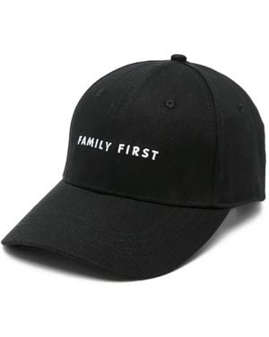 FAMILY FIRST Logo-Print Baseball Cap - Black