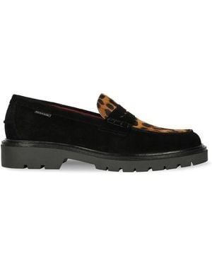 Paul Smith Bolzano Leopard-Print Loafers - Black
