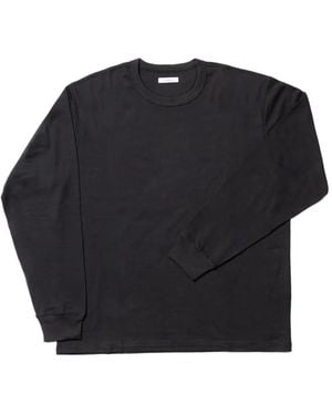 CALMLENCE Crew-Neck Long-Sleeve T-Shirt - Black
