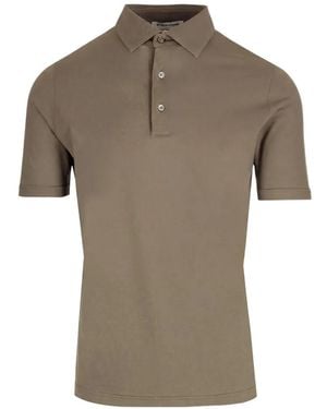 Al Duca d'Aosta Piqué Polo Shirt - Grey