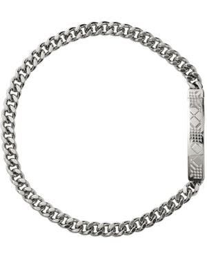 Burberry Kettenarmband Mit Check-Gravur - Mettallic