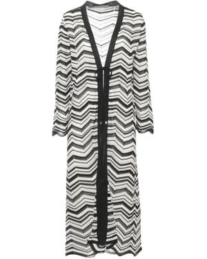 D.exterior Cardigan À Motif De Chevrons - Blanc