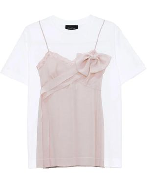 Simone Rocha Bow Sash T-Shirt - Pink