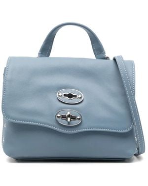 Zanellato Bolso shopper Postina® baby con apliques - Azul