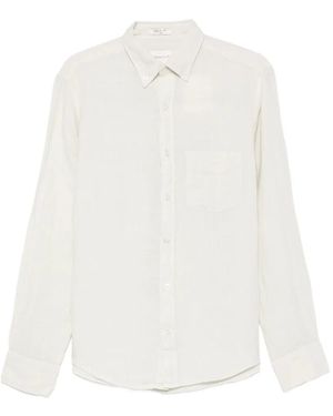 GANT Button-Down-Collar Chest-Pocket Shirt - White