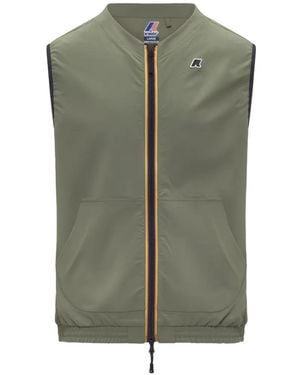 K-Way Zip Sleeveless Coat - Green