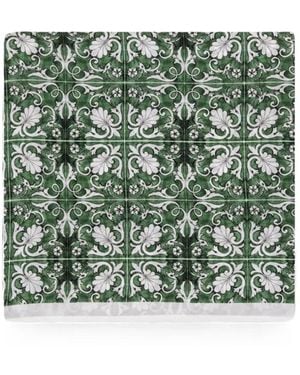 813 Ottotredici Carré De Poche Maiolica En Soie - Vert
