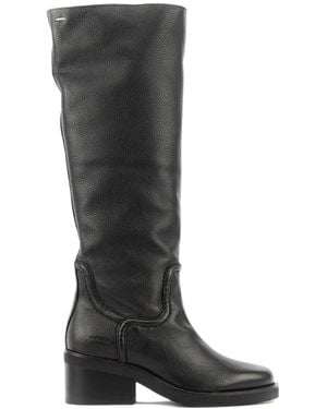 Nubikk Cassy Grained Calf Leather Boots - Black