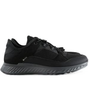 Ecco Exostride Gore-Tex Panelled Trainers - Black