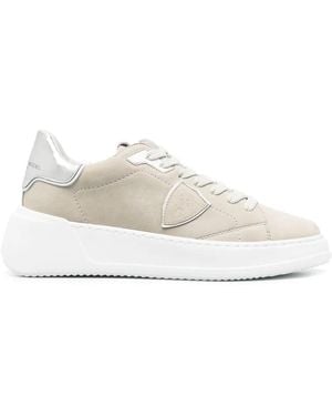 Philippe Model Tres Temple Low-Top Trainers - White