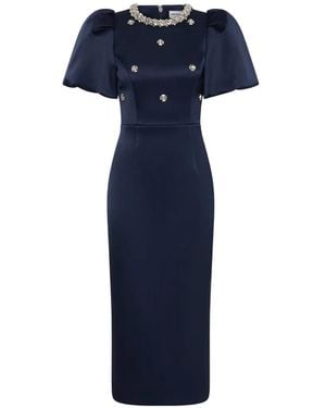 Rebecca Vallance Ayla Midi Dress - Blue