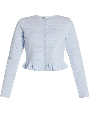 LoveShackFancy Rogan Cardigan - Blue