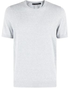 Tagliatore Mélange-Effect T-Shirt - White