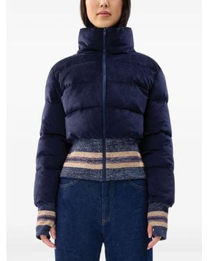 Unreal Fur Dublin Striped Jacket - Blue