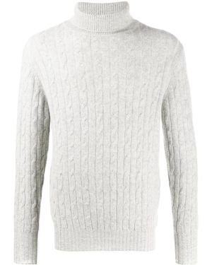 N.Peal Cashmere Turtle Neck Sweater - White