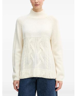 Benetton Cable-Knit Sweater - White