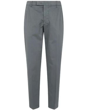 Michael Coal Flap-Pocket Trousers - Grey