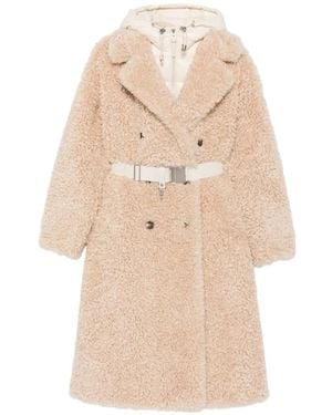 Rudsak Belted Double-Breasted Coat - Natural