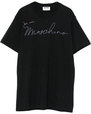 Moschino Embroidered T-Shirt - Black