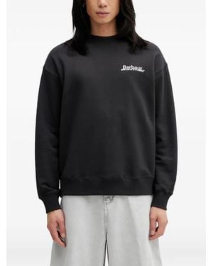 Barbour Logo-Print Water-Resistant Sweatshirt - Black