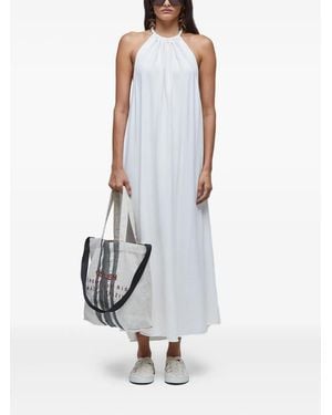 Osklen Rückenfreies Naked Back Midikleid - Weiß