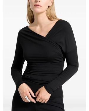 MARCELLA Jisoo Ruched Top - Black