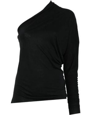 Rick Owens One-Shoulder Blouse - Black