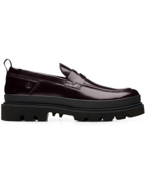 Clarks Badell Easy Leather Loafers - Black