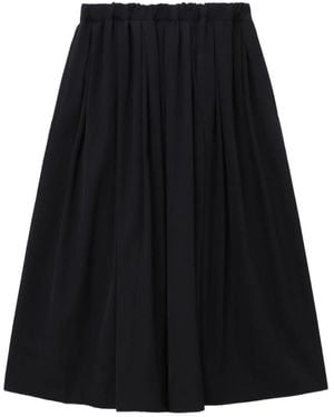 Comme des Garçons Elasticated-waistband midi skirt - Negro