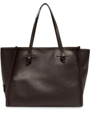 Gianni Chiarini Marcella Shopping Grained Leather Tote Bag - Black