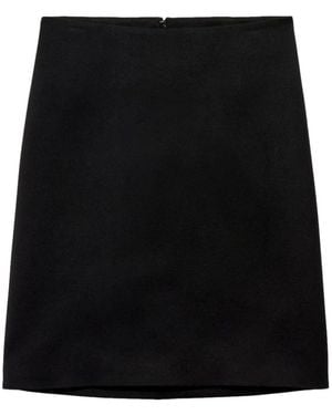 Balenciaga A-Line Midi Skirt - Black