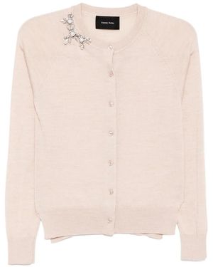 Simone Rocha Broken Necklace Cardigan - Pink