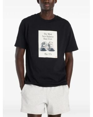 New Balance 574 Ad Graphic T-Shirt - Black