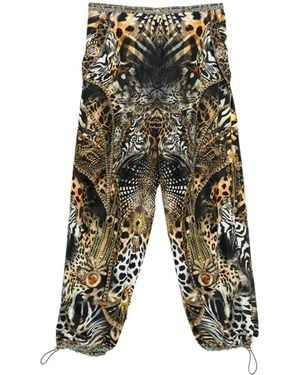 CAMILLA Feline Folklore Trousers - White