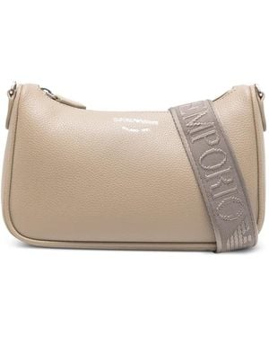 Emporio Armani ロゴストラップ ショルダーバッグ - ナチュラル
