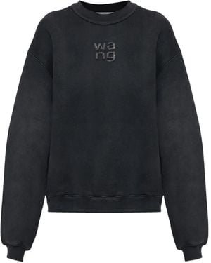 Alexander Wang Logo-Embellished Sweater - Blue